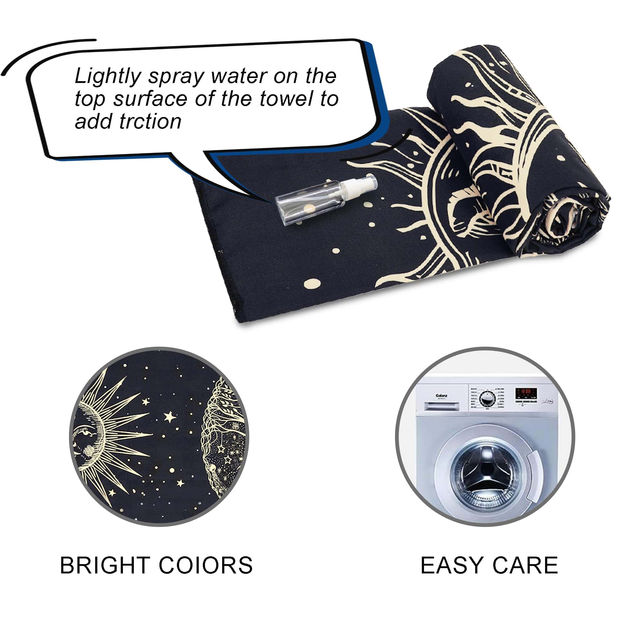 Toalla de Yoga con Diseño de Árbol de la Vida - Microfibra - Imagen 6