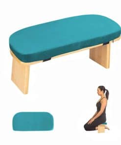 Banco de Meditación con Cojín, Plegable, Ergonómico, de