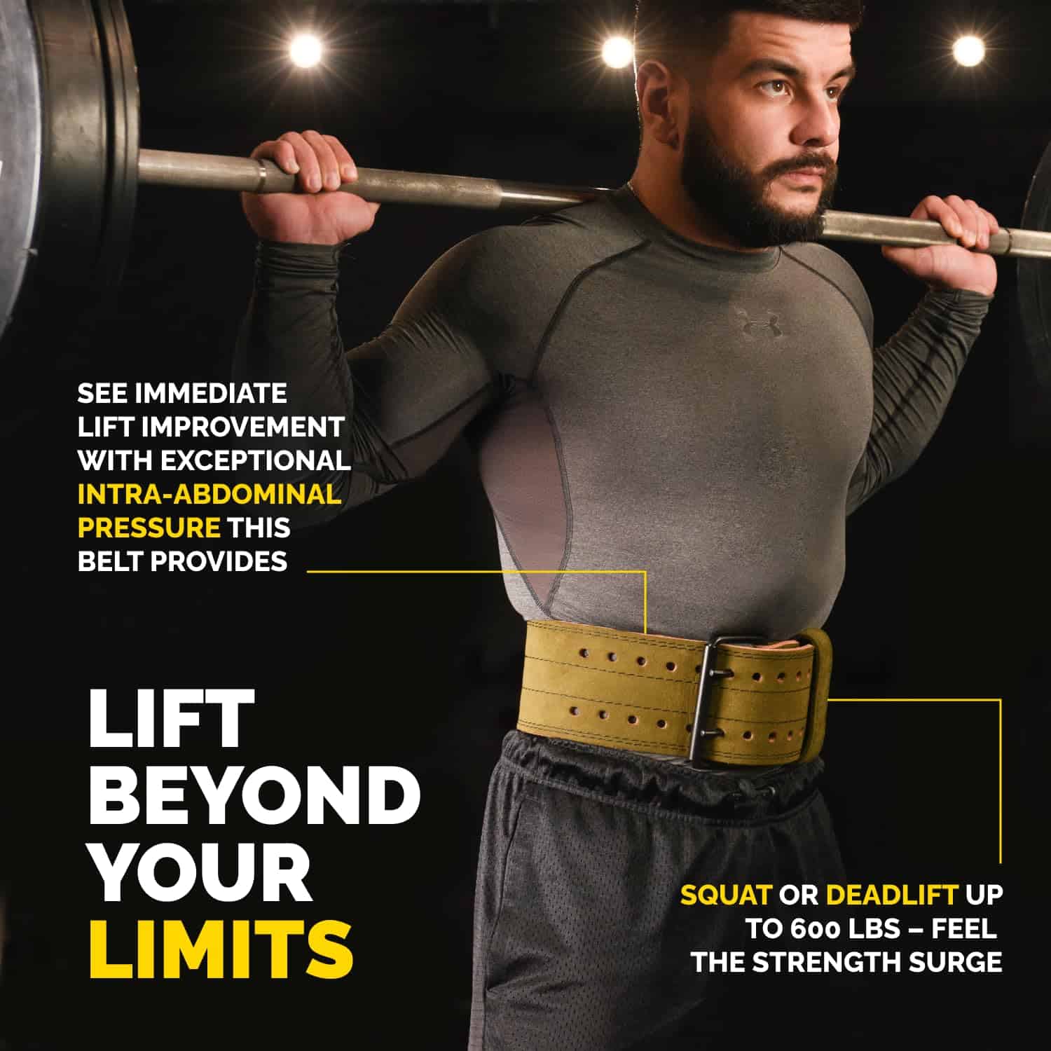 Cinturón de Levantamiento de Pesas -Verde Alcantara - Imagen 6