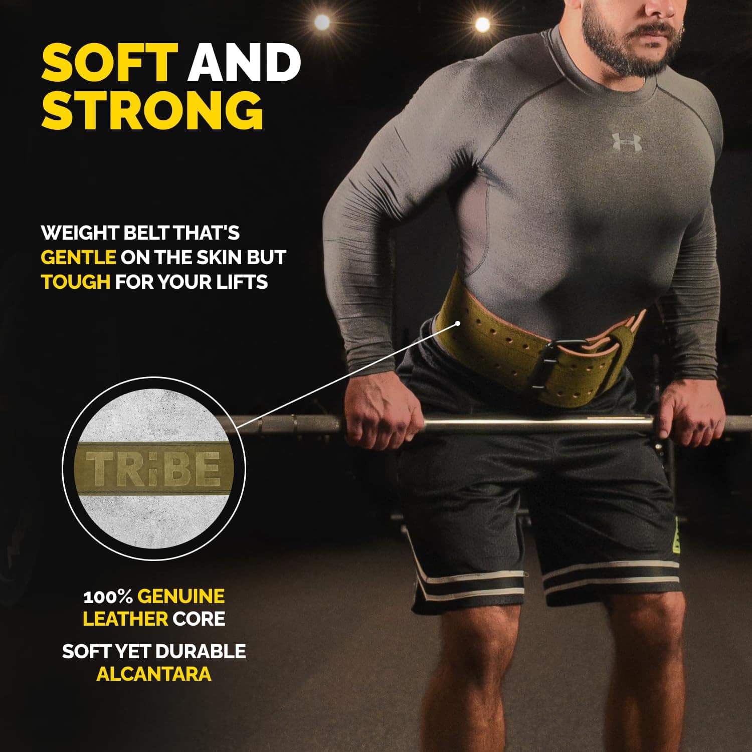 Cinturón de Levantamiento de Pesas -Verde Alcantara - Imagen 5