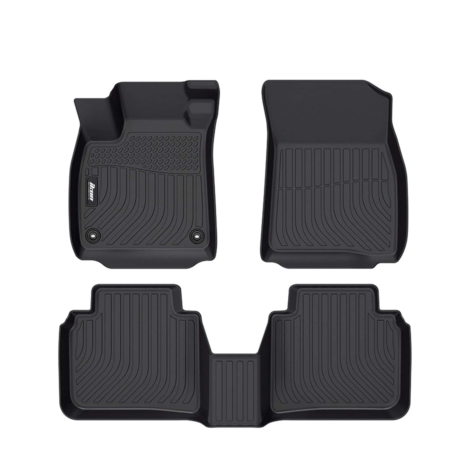 Tapetes 3D de TPE de IKON MOTORSPORTS, -Negro