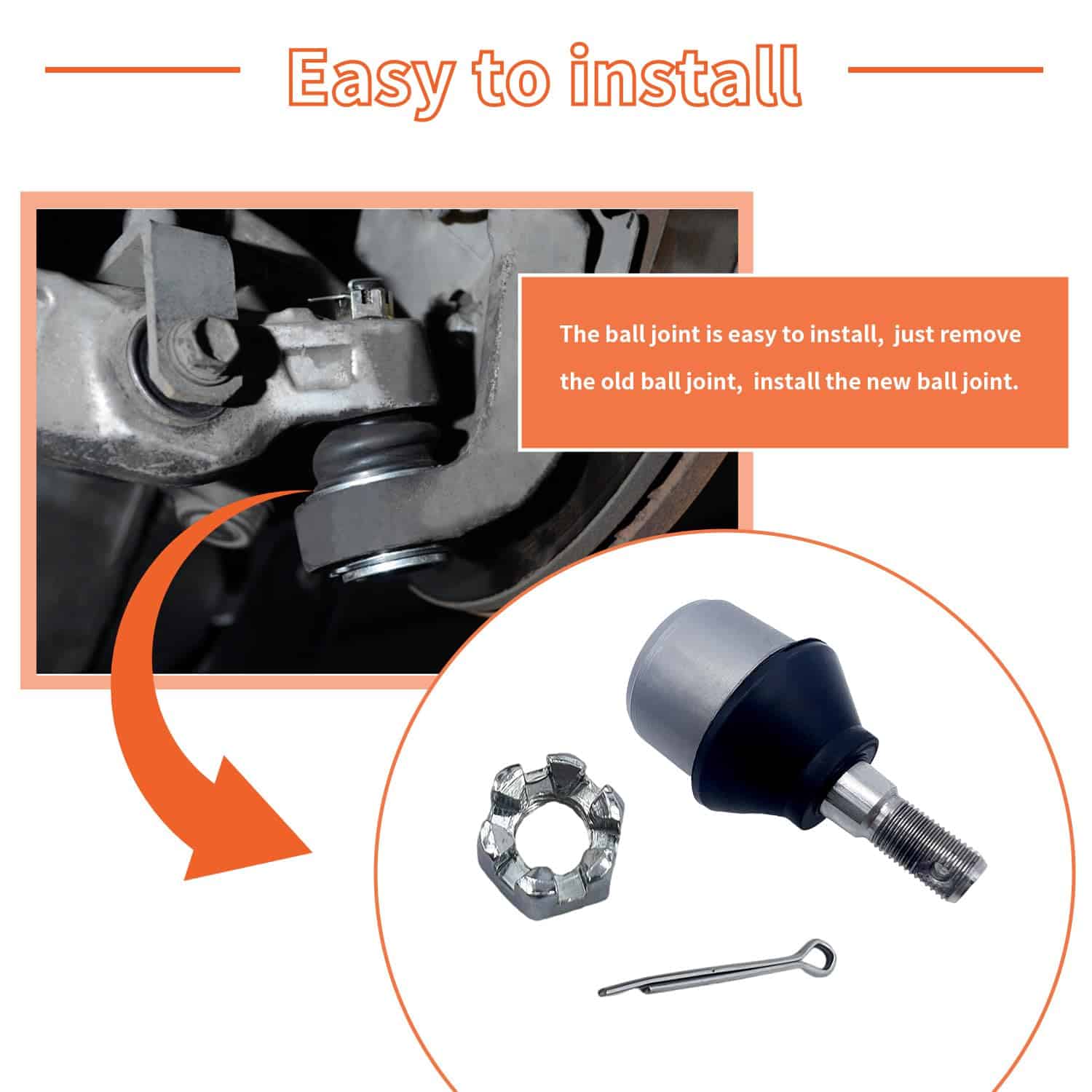 Kit de Rótula y Soporte BIGLKNM para Polaris Sportsman 335 - Imagen 5