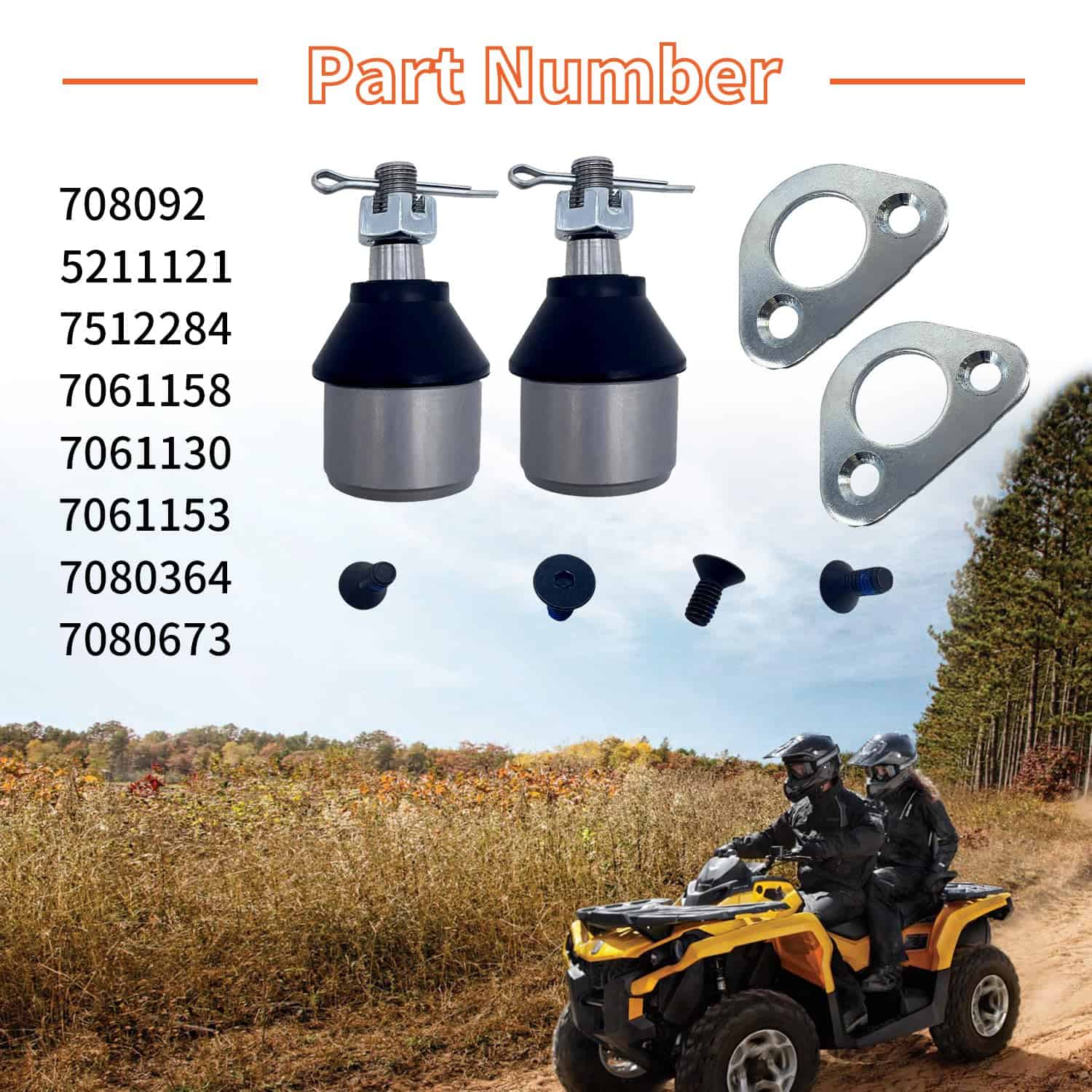 Kit de Rótula y Soporte BIGLKNM para Polaris Sportsman 335 - Imagen 4