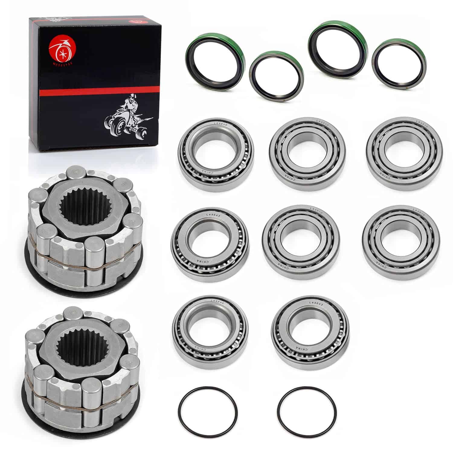 Conjunto de 2 bujes de rueda delantera, embrague y