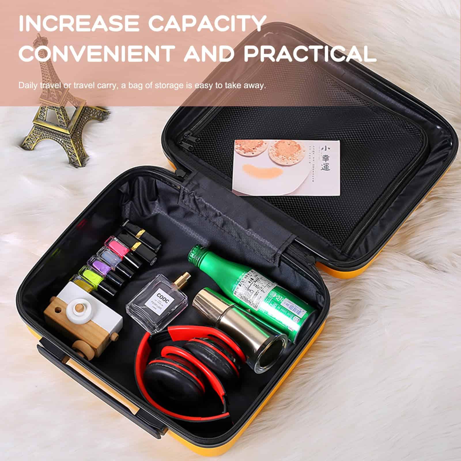 Estuche cosmético de gran capacidad HAHONIA de 16 pulgadas - Imagen 5