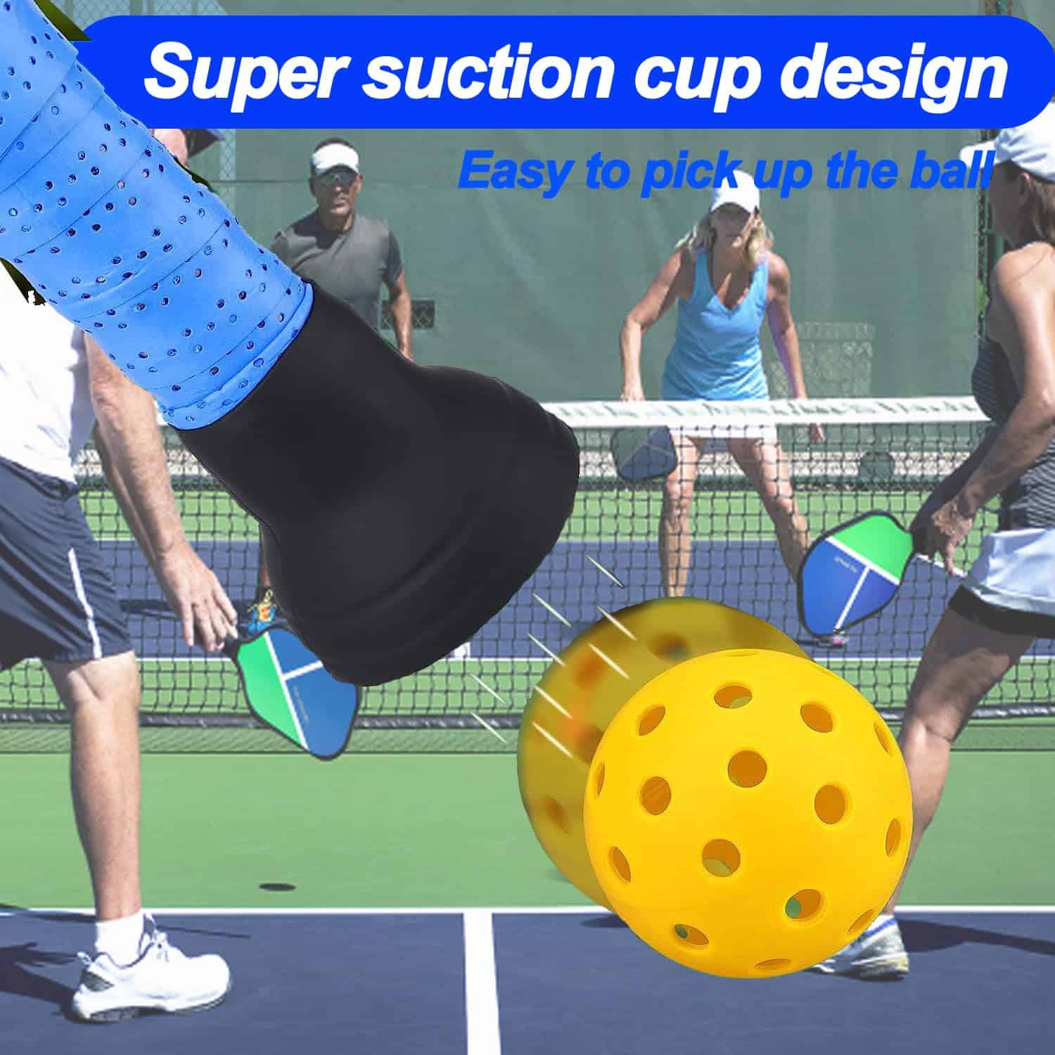 Recogedor de Bolas de Pickleball de Silicona 10 Pack - Imagen 3