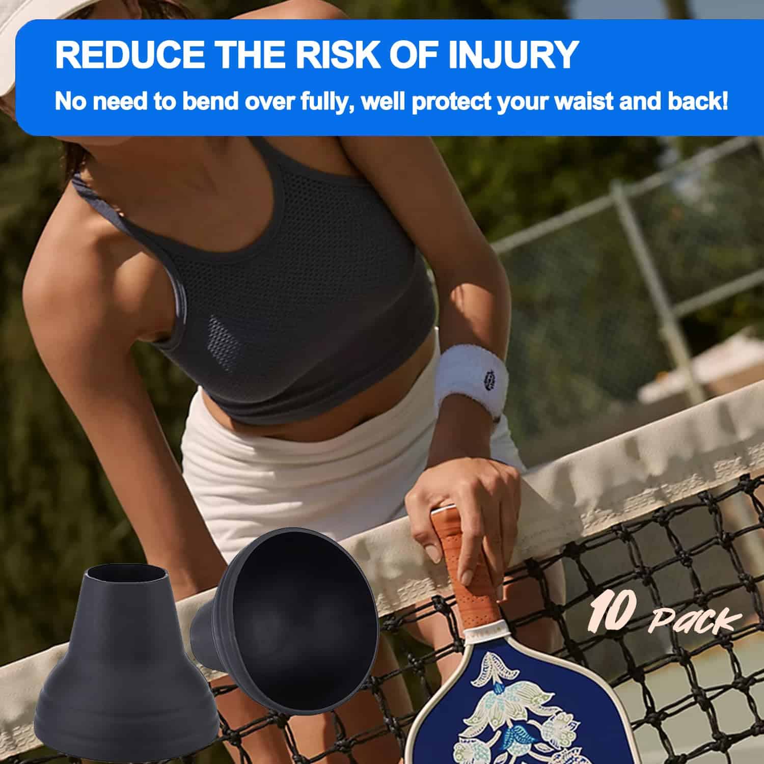 Recogedor de Bolas de Pickleball de Silicona 10 Pack - Imagen 4