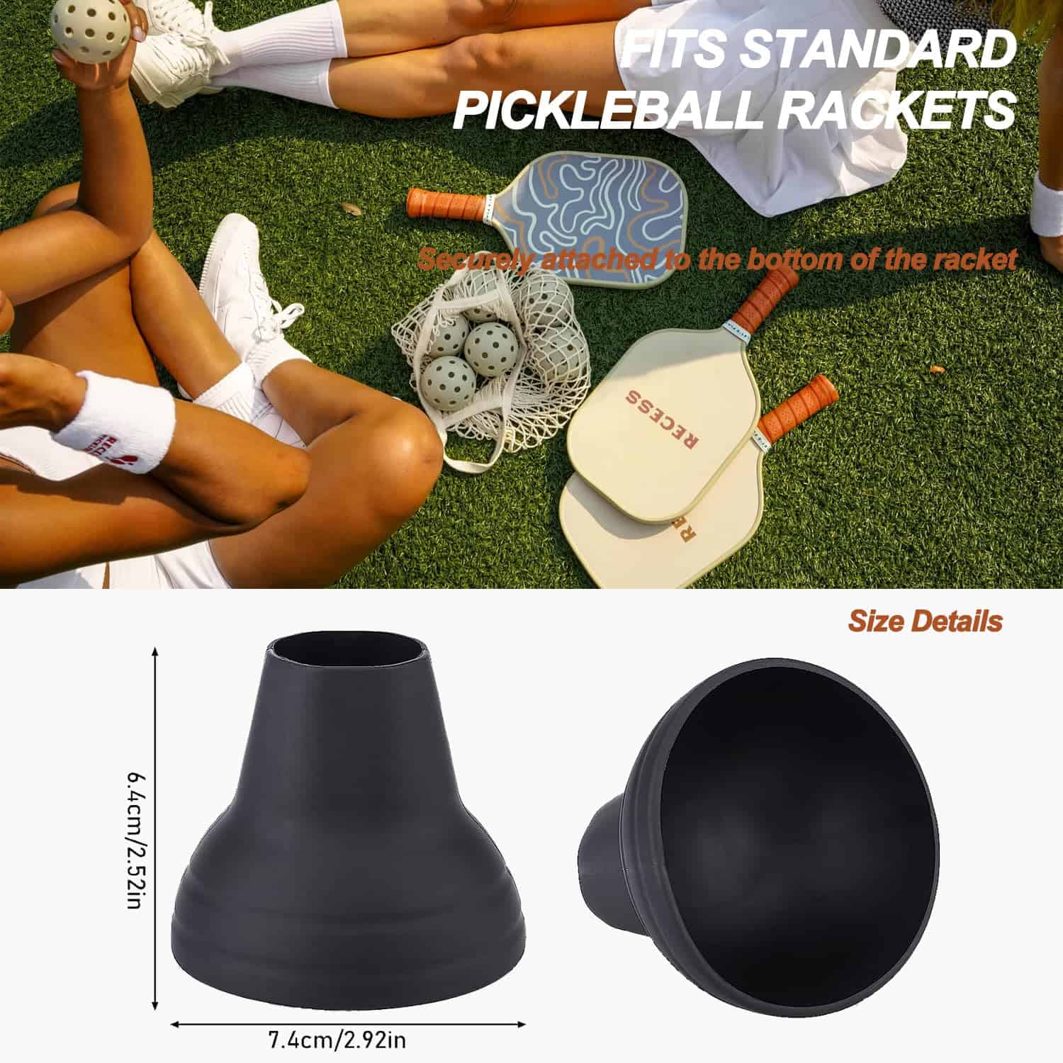 Recogedor de Bolas de Pickleball de Silicona 10 Pack - Imagen 5