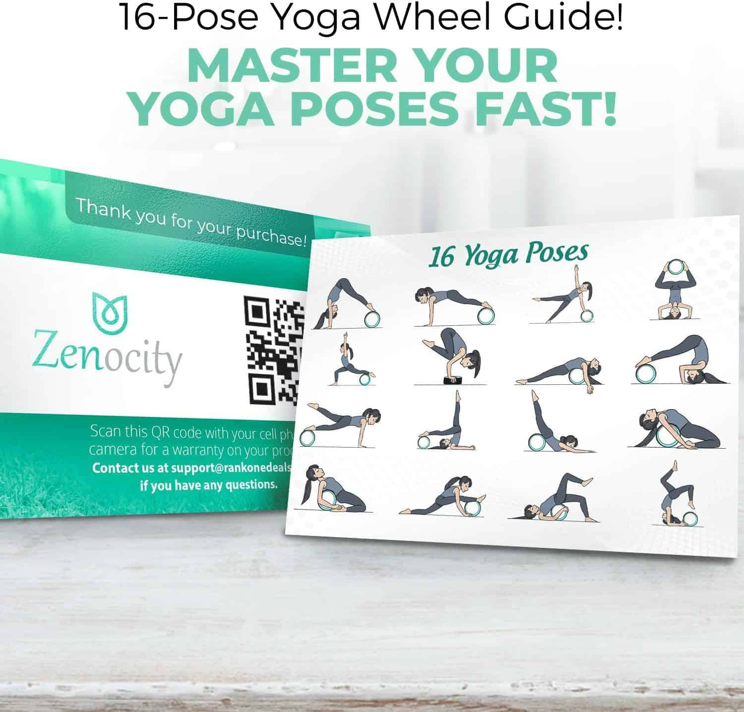 Rodillo de Yoga para la Espalda - Rueda de Yoga para - Imagen 7