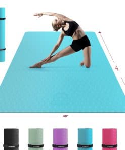 Tapete de Yoga Extra Grande HAPBEAR - -Verde Turquesa