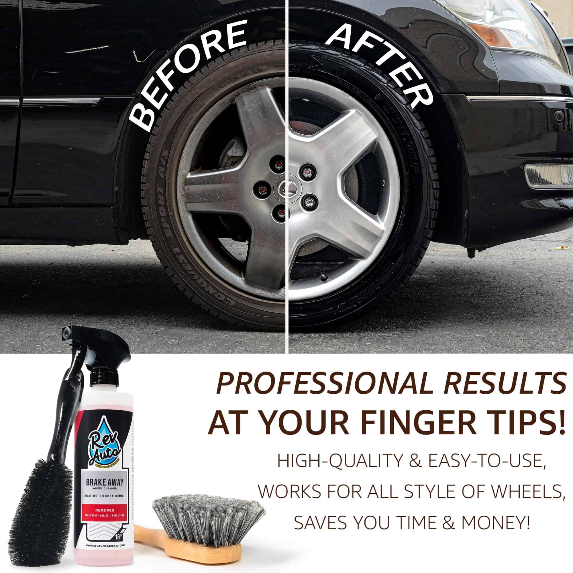 Kit de Limpieza de Ruedas para Autos (3 Artículos) - Kit - Imagen 3