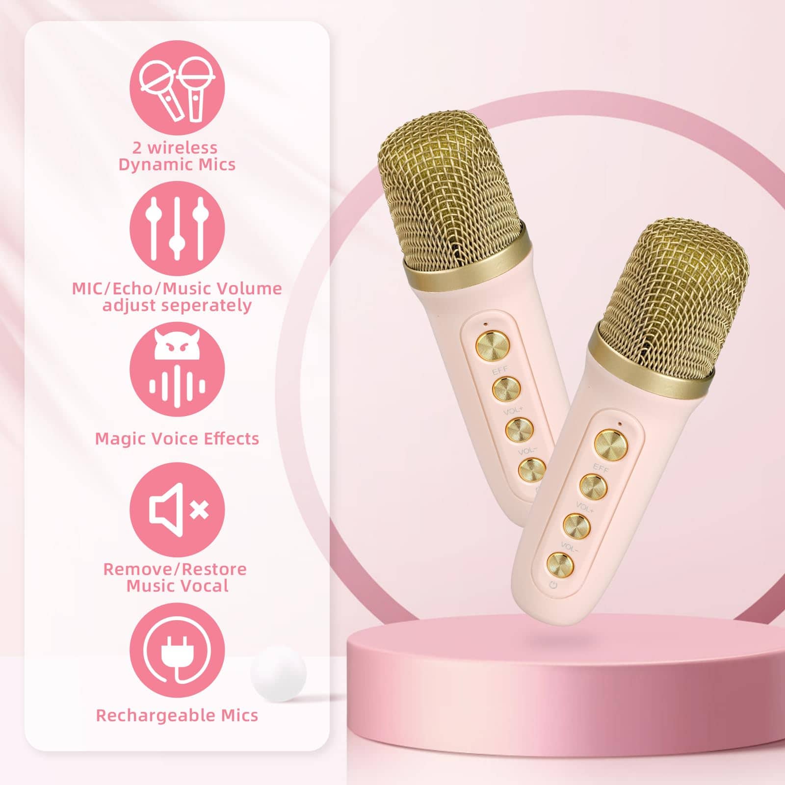 Máquina de Karaoke Flyasny Mini para Niños Adultos, Altavoz - Imagen 5