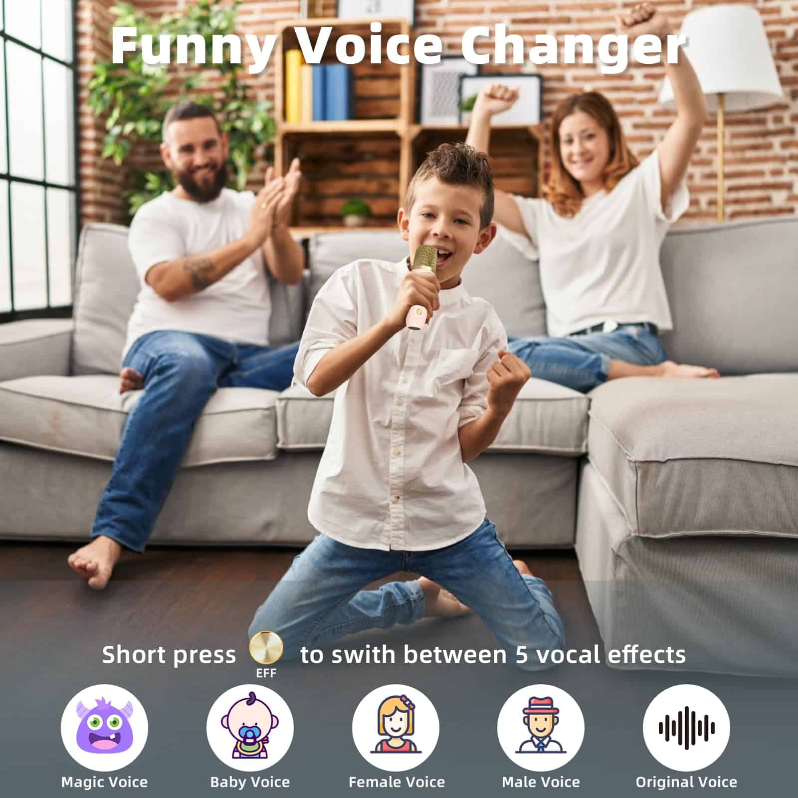 Máquina de Karaoke Flyasny Mini para Niños Adultos, Altavoz - Imagen 8