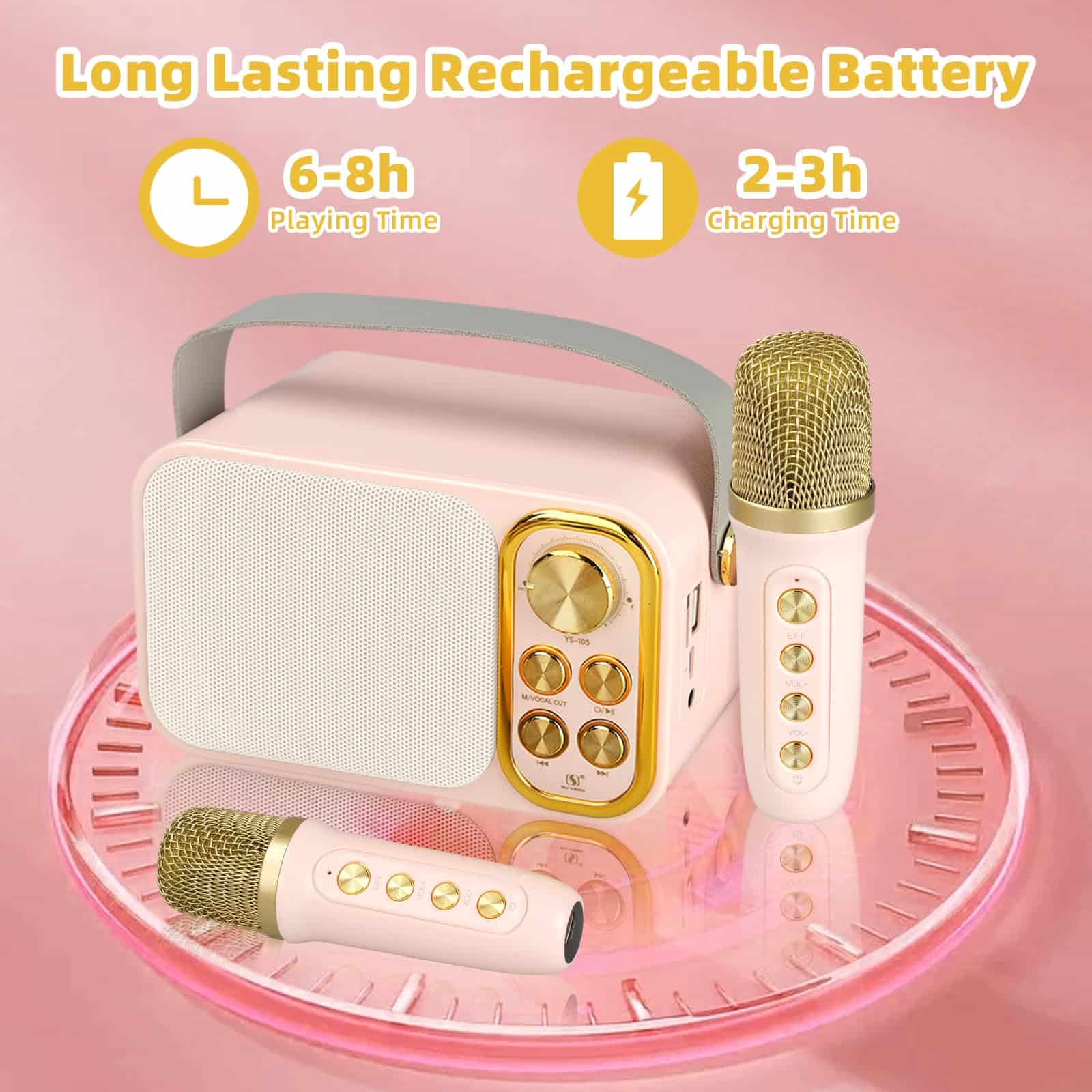 Máquina de Karaoke Flyasny Mini para Niños Adultos, Altavoz - Imagen 4