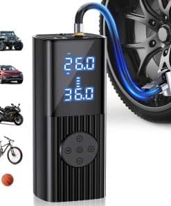 Compresor de aire portátil Herigain Tire, 9000mAh y DC 12V