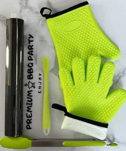 Set para BBQ, Set para Grill, 4 Piezas de Herramientas BBQ