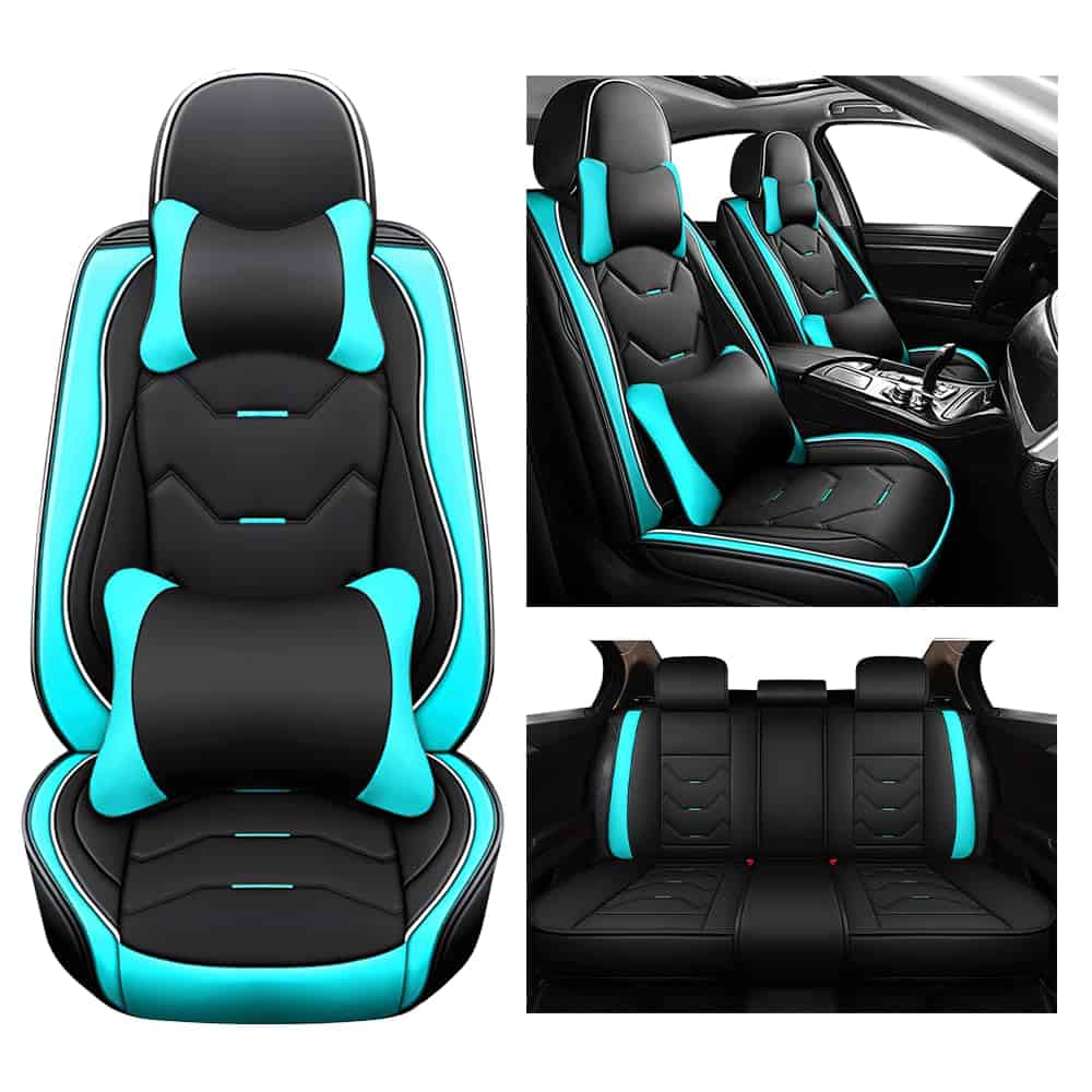 Fundas de asiento para automóvil EKSED para -Verde
