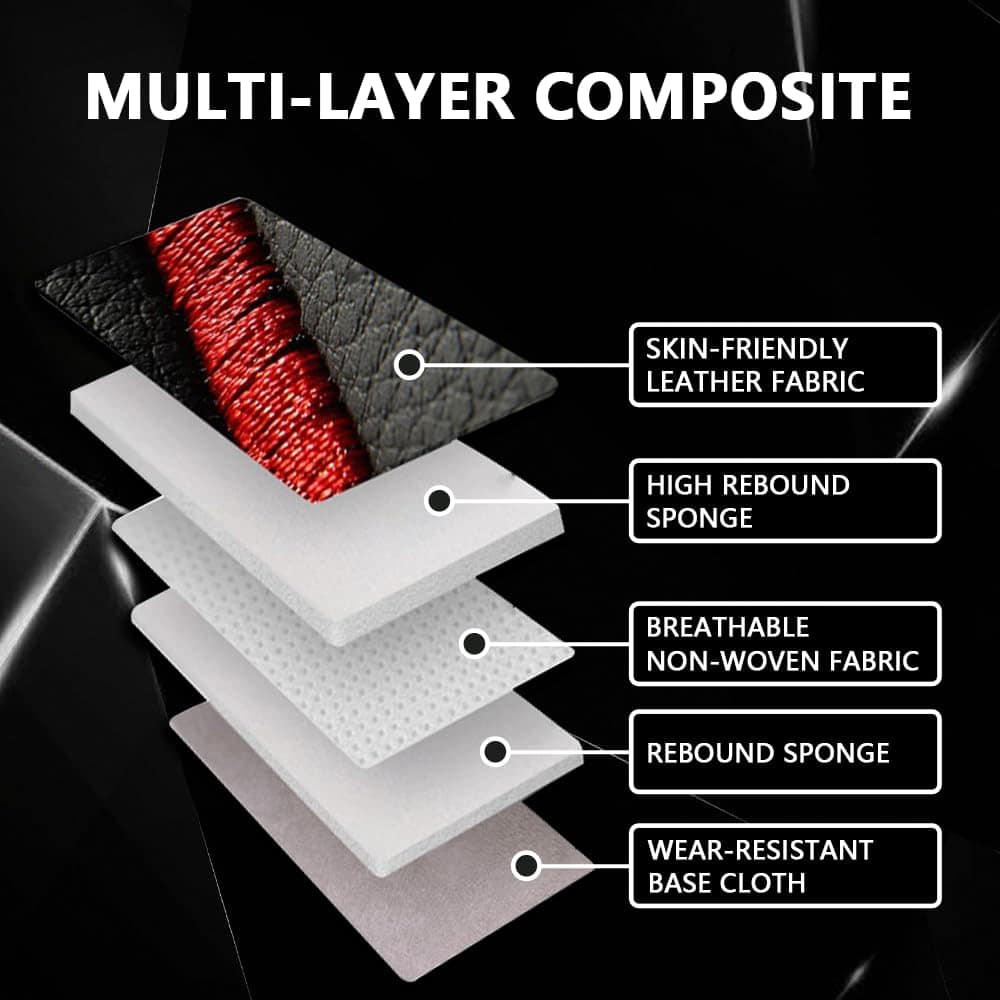 Fundas de asiento para automóvil EKSED para -Negro - Imagen 8