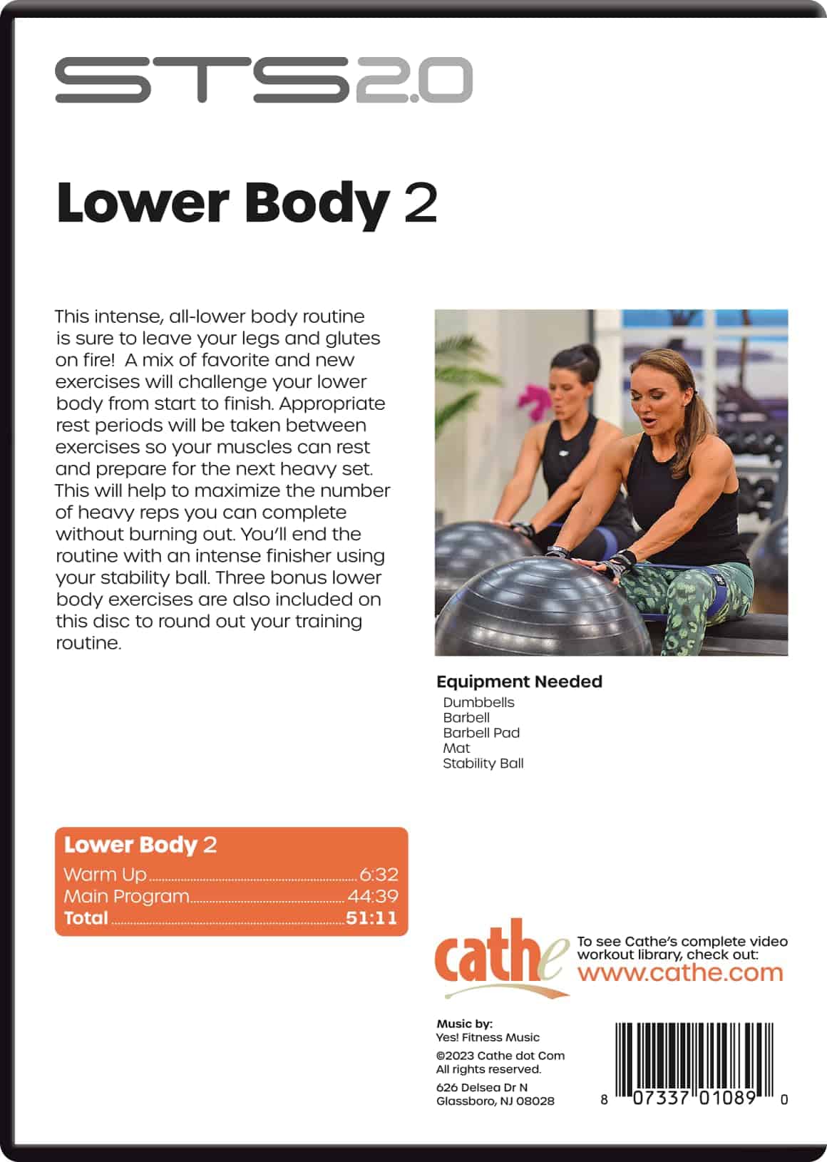 Cathe Friedrich STS 2.0 Lower Body 2 Leg and Booty Workout - Imagen 3