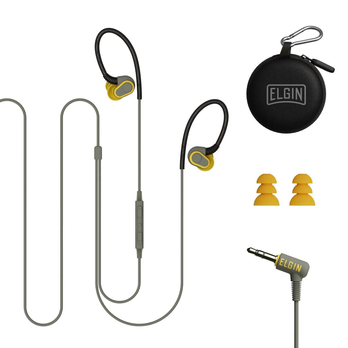 Audífonos con cable Elgin Rumble con micrófono,