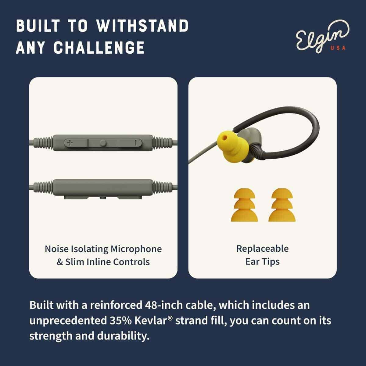 Audífonos con cable Elgin Rumble con micrófono, - Imagen 7