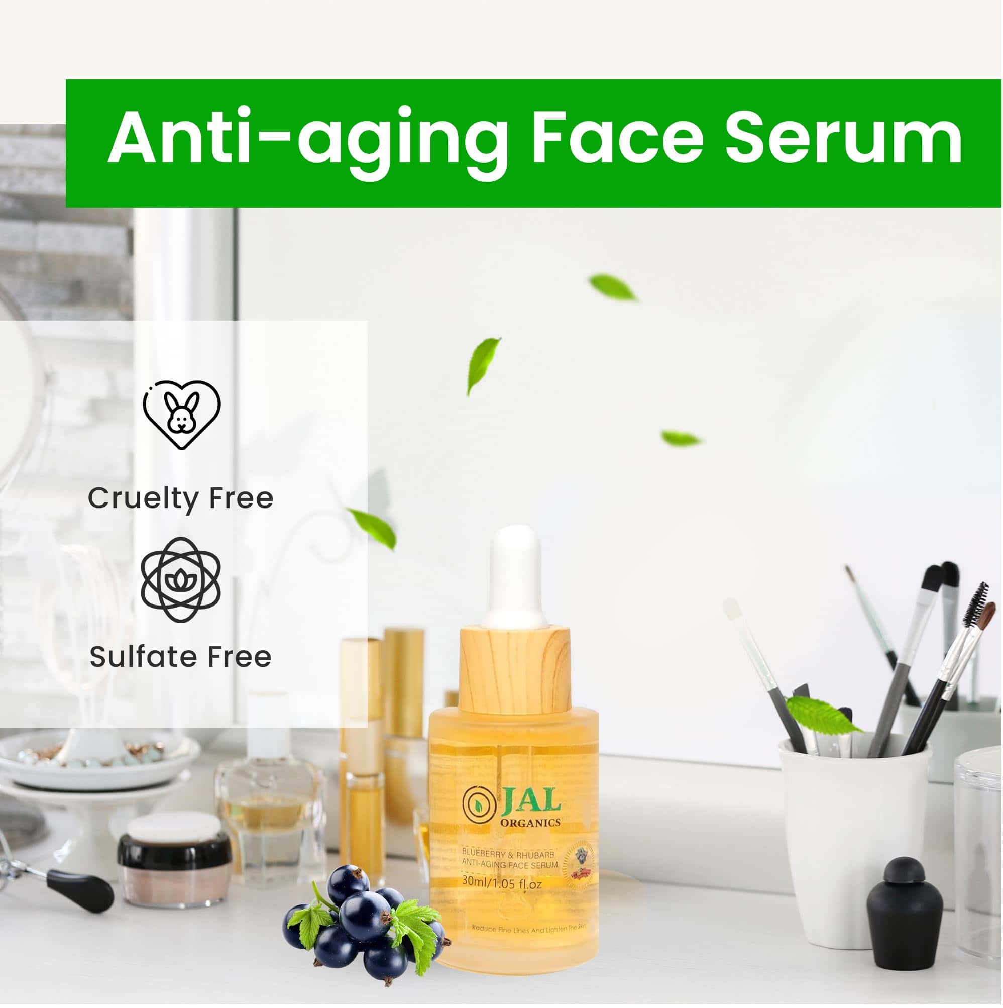 Suero facial de arándano y ruibarbo de 30 ml con ácido - Imagen 6