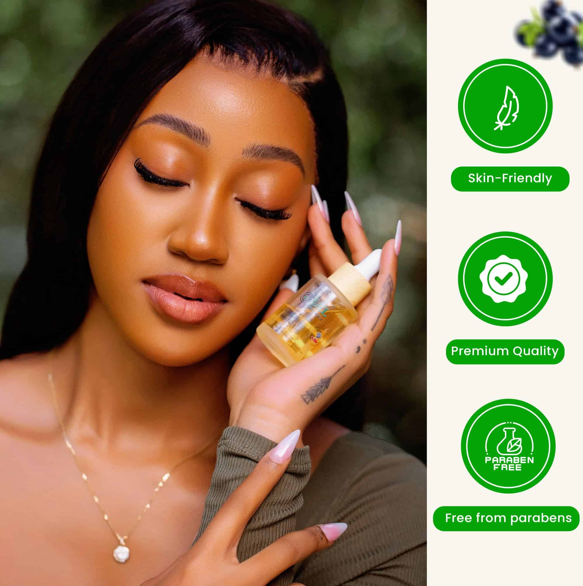 Suero facial de arándano y ruibarbo de 30 ml con ácido - Imagen 7