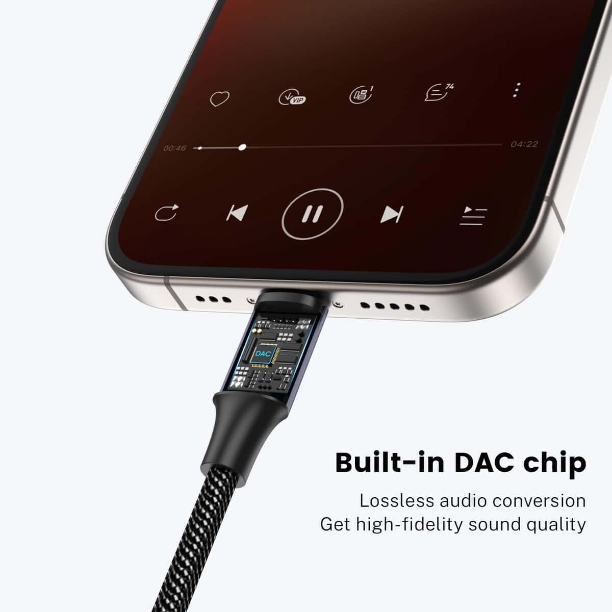 Adaptador de Jack de Audio USB Tipo C a 3.5mm MOSWAG, Cable - Imagen 4