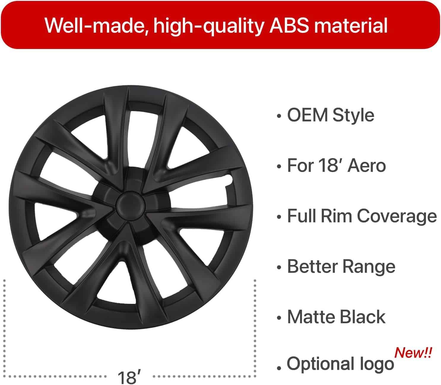 Cubiertas de rueda KAVANIC para Tesla Model 3 de 18 - Imagen 3