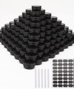 234 Paquete de Latas Redondas con Tapa de Rosca de Aluminio