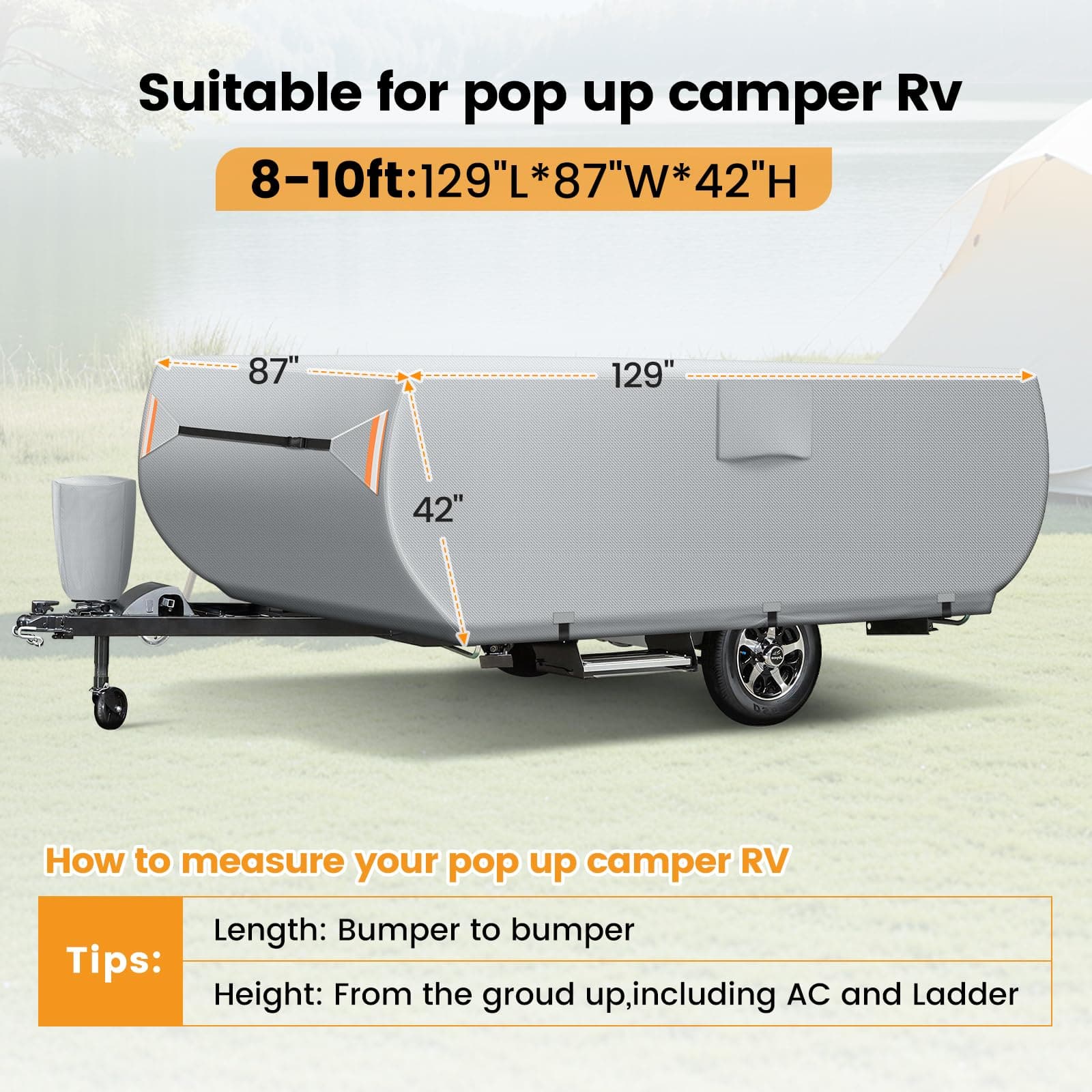 Cobertura para Remolque Plegable Emergente, Cubierta - Imagen 7