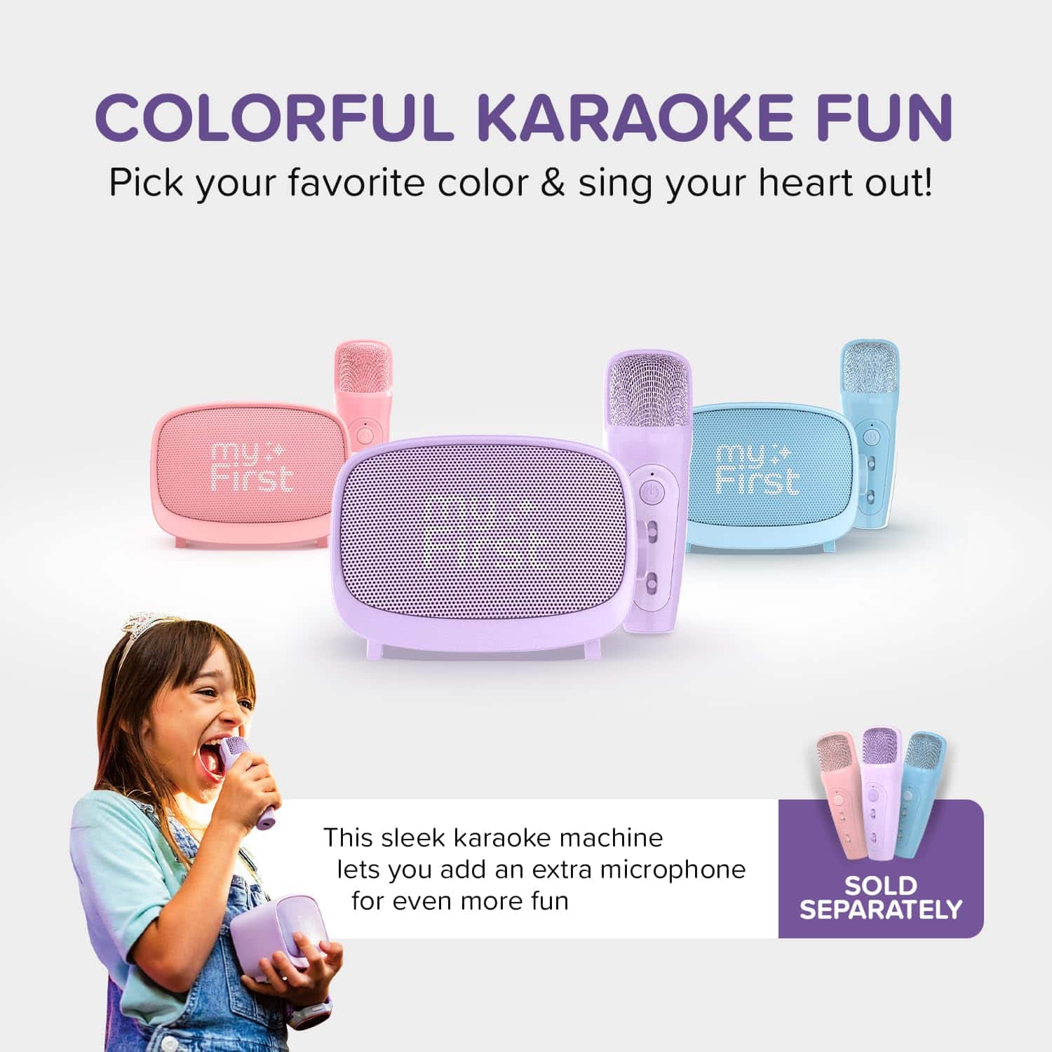 myFirst Voice 2 - Mini Karaoke para Niños -Morado - Imagen 8