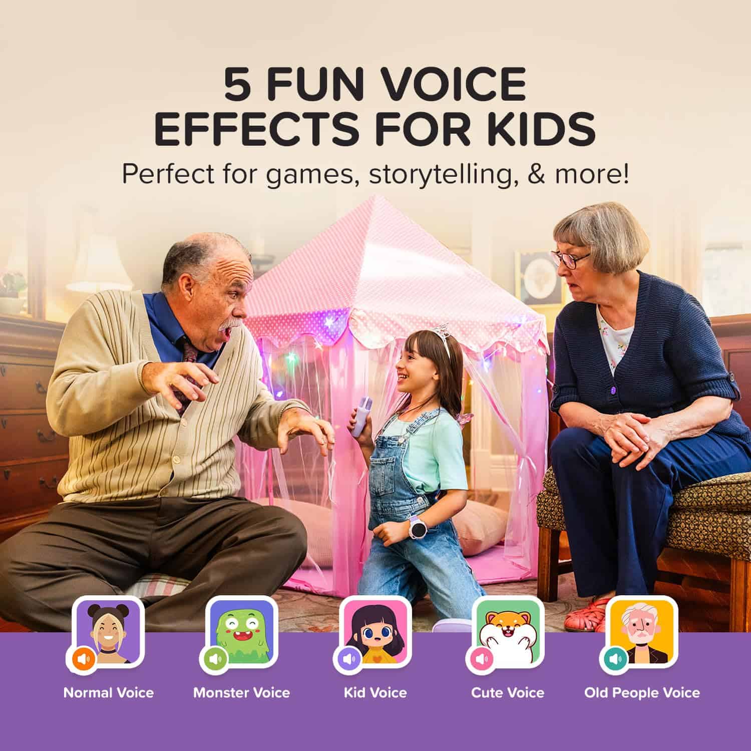 myFirst Voice 2 - Mini Karaoke para Niños -Morado - Imagen 4