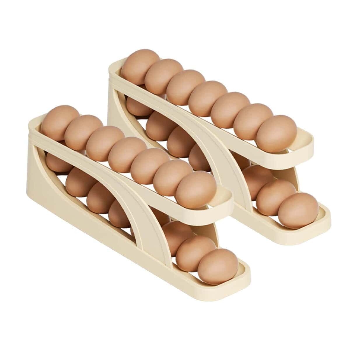 Dispensador de Huevos ETOPER para Refrigerador, 2 Piezas