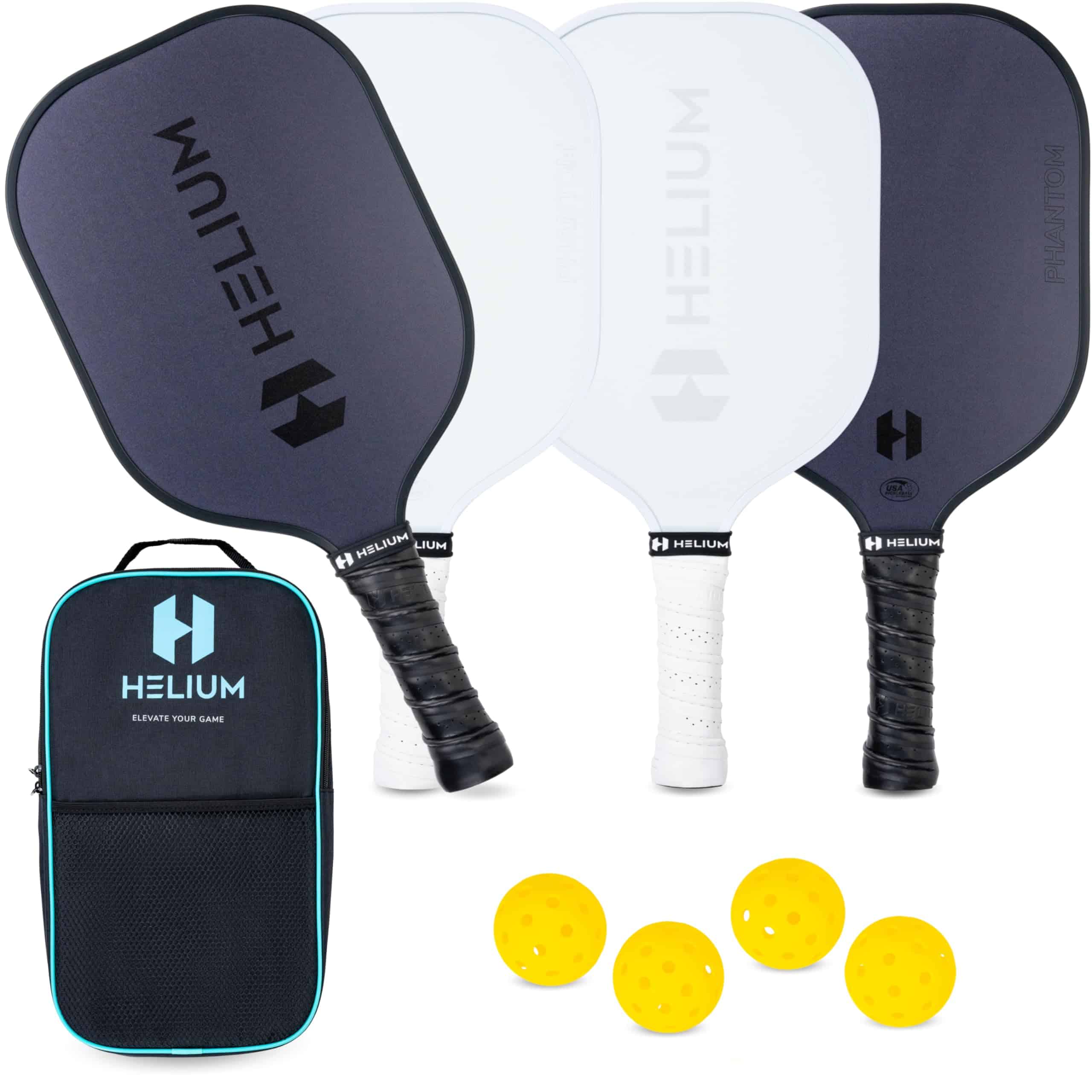 Juego de 4 Palas de Pickleball de Helium - Certificadas por