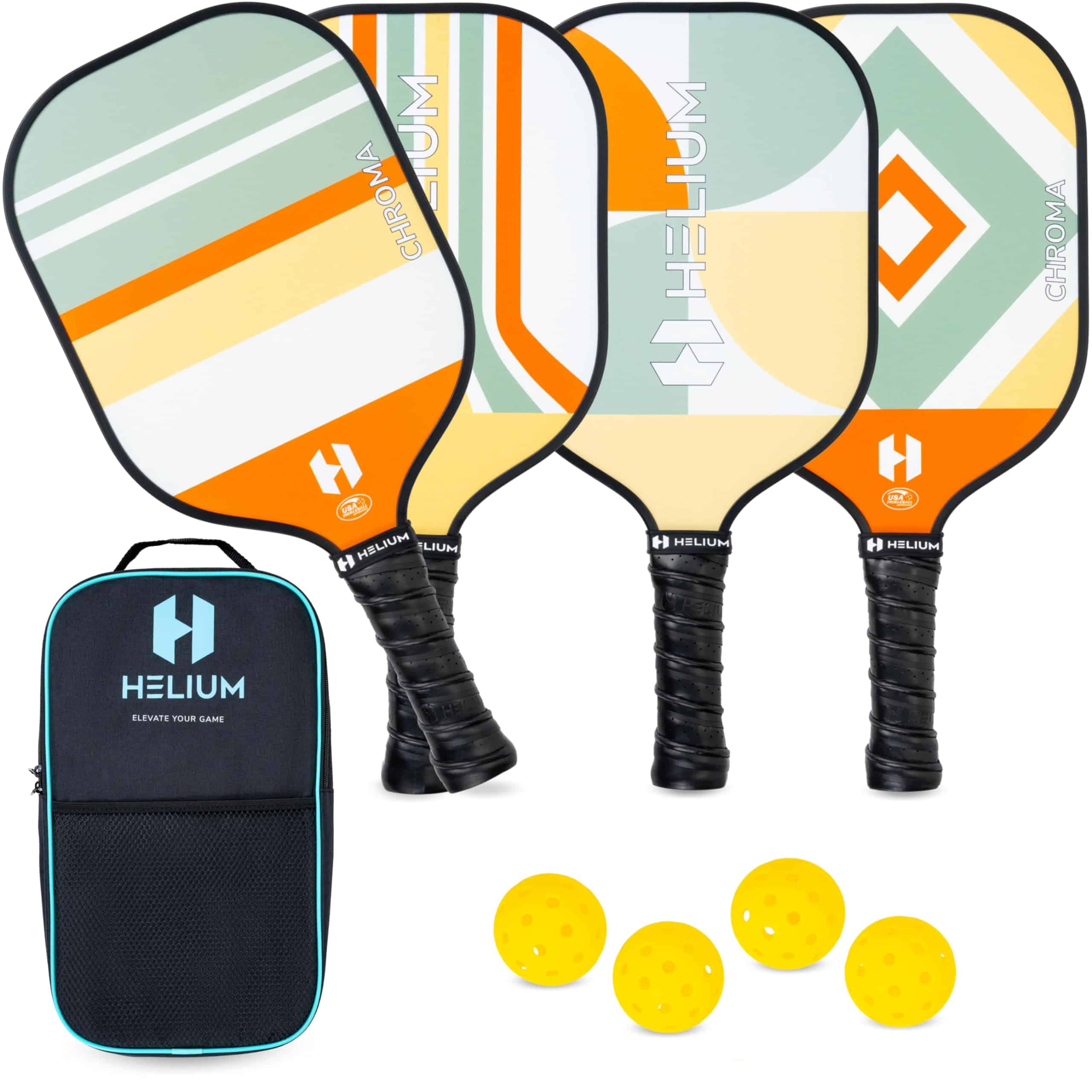Juego de 4 paletas de pickleball de helio - Certificado