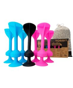 Juego de Dardos con Ventosa TOSSIT, Juego de -Rosa Azul