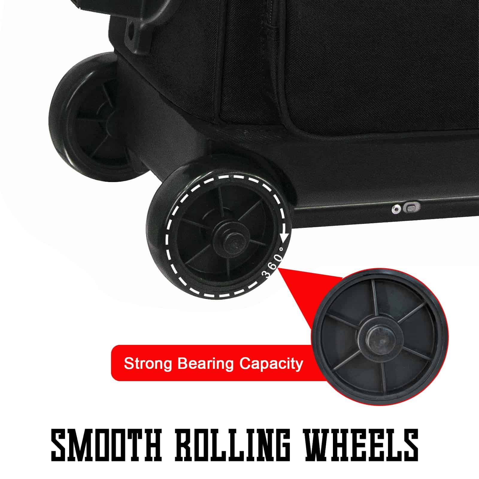Bolso para 2 Bolas de Bolos con Ruedas - Bolso para 2 Bolas - Imagen 4