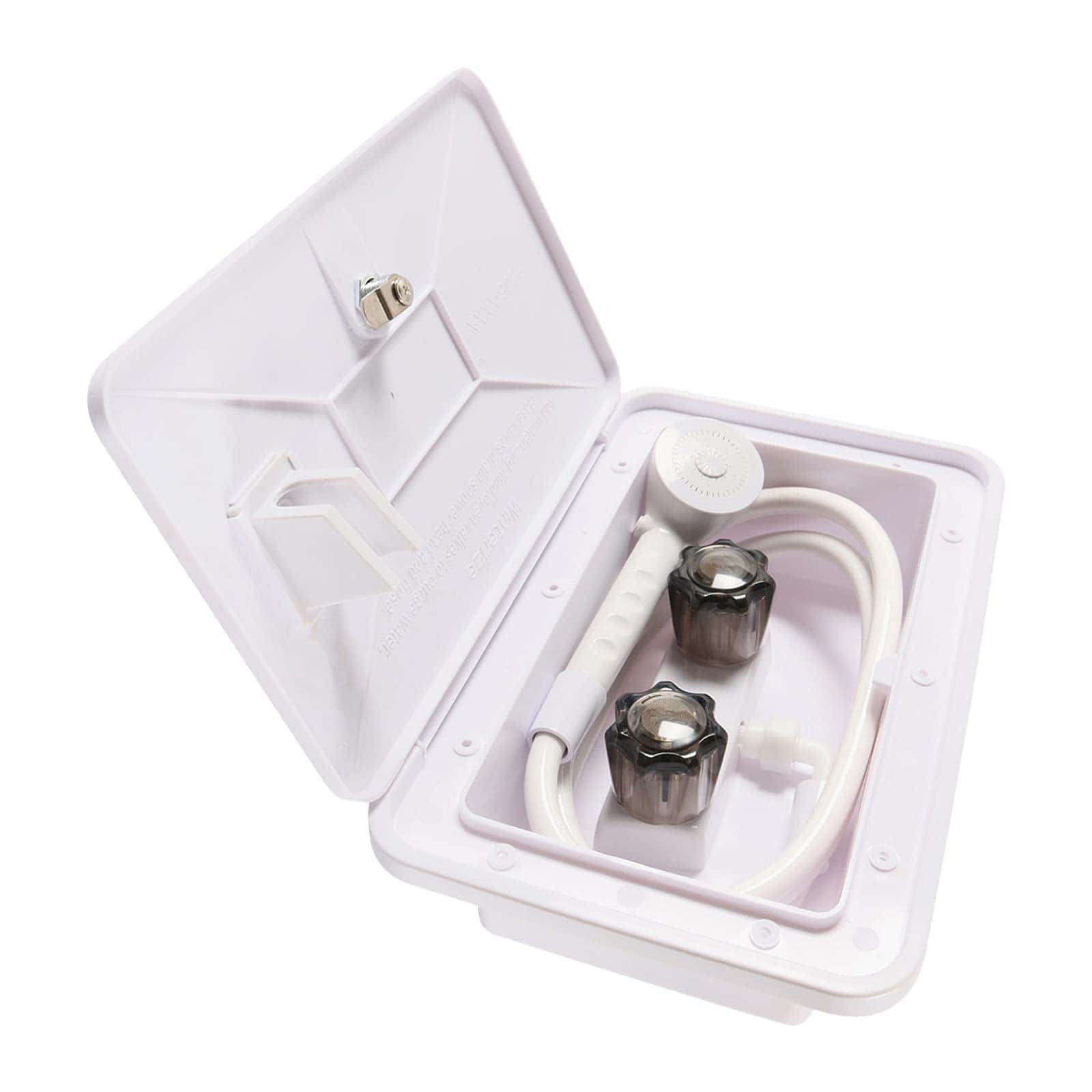 Kit de caja de ducha exterior Eagles RV, grifo manguera