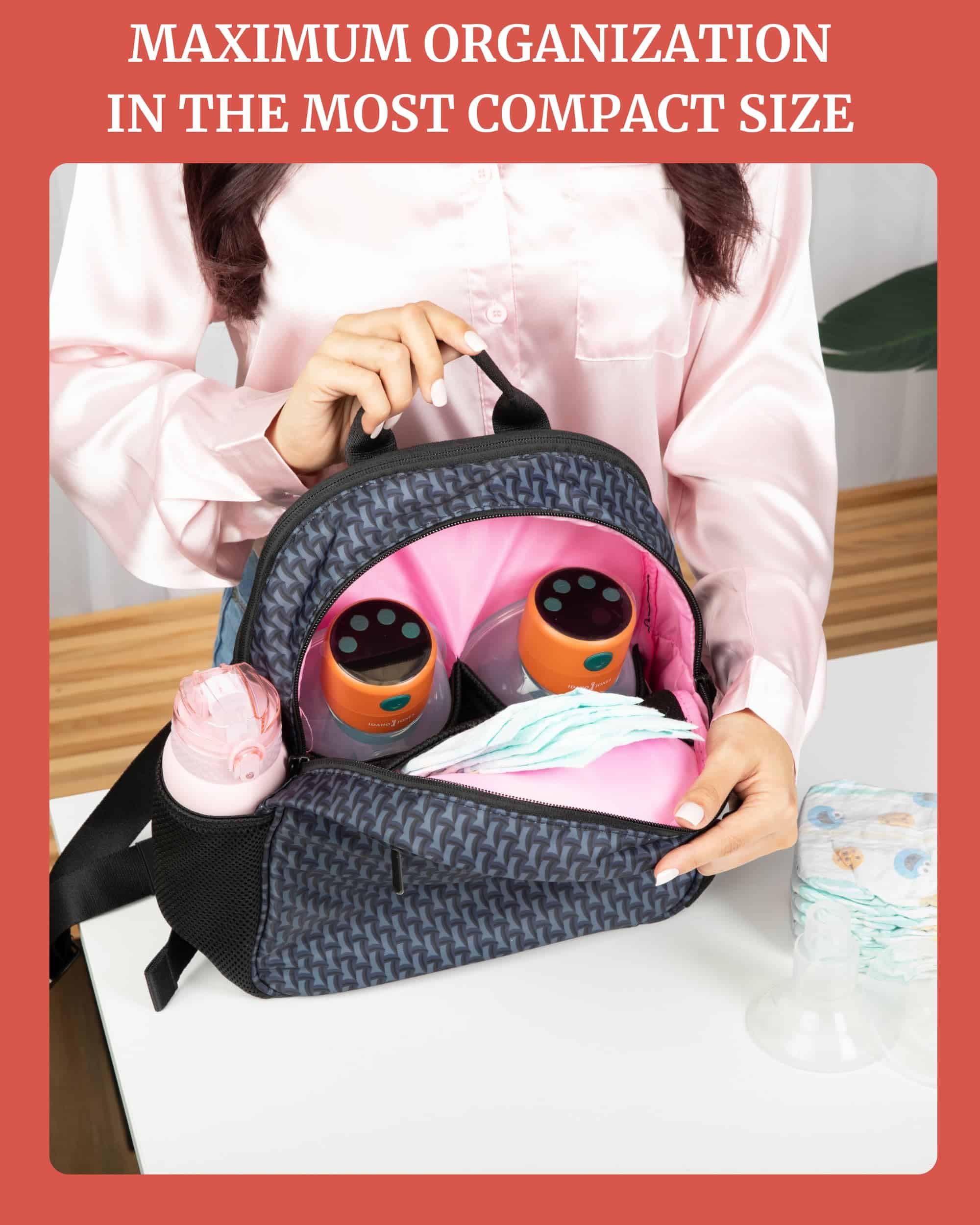 Mochila pequeña para pañales IDAHO JONES, Mochila mini para - Imagen 4