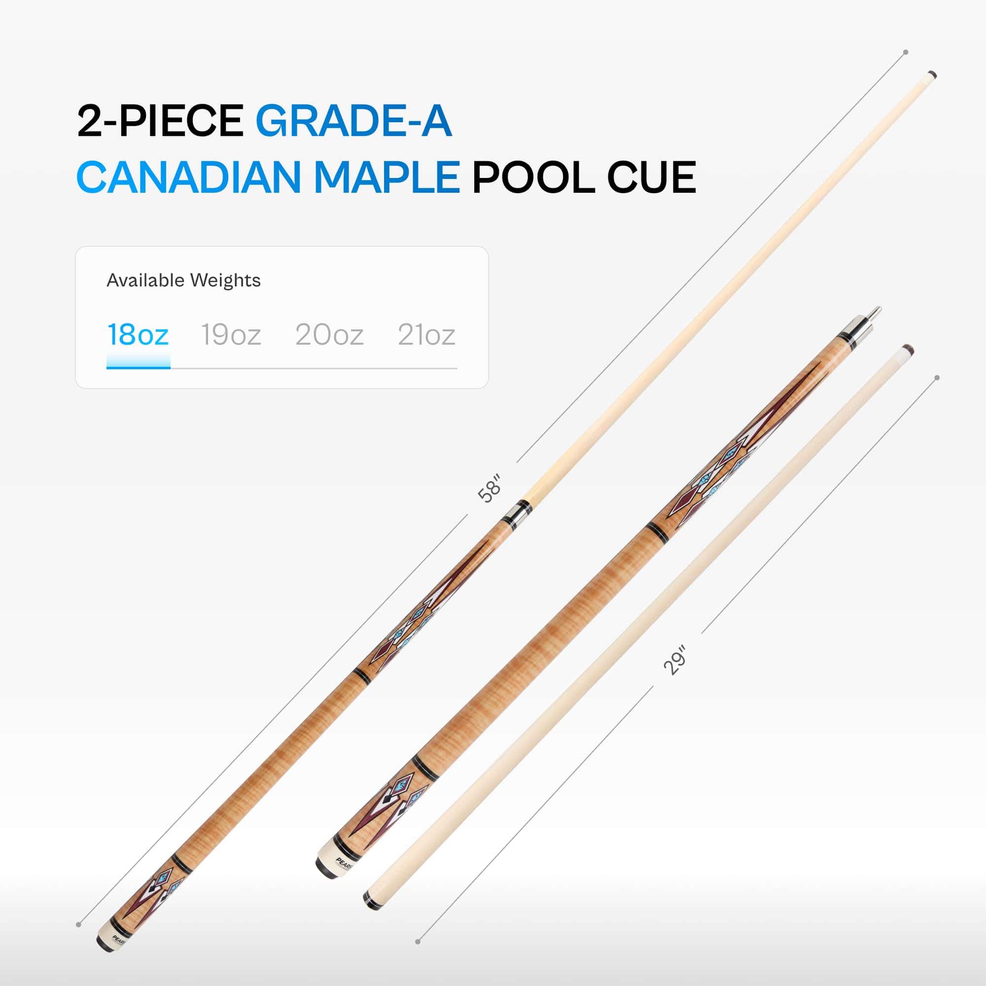 Palo de Billar de la Serie Prestige de PEARSON Cues � 58� - Imagen 5