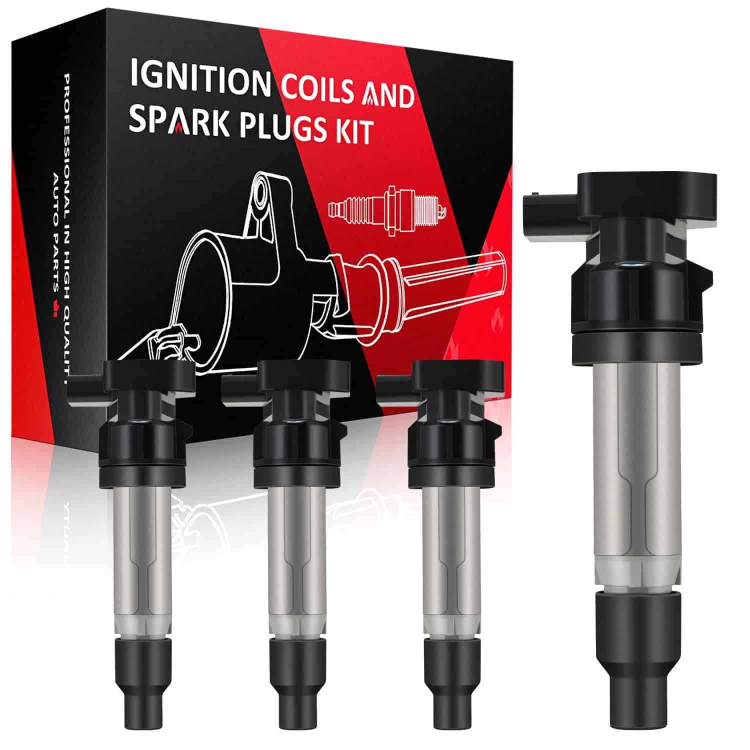 Paquete de 4 Bobinas de Encendido SCITOO, para Pontiac