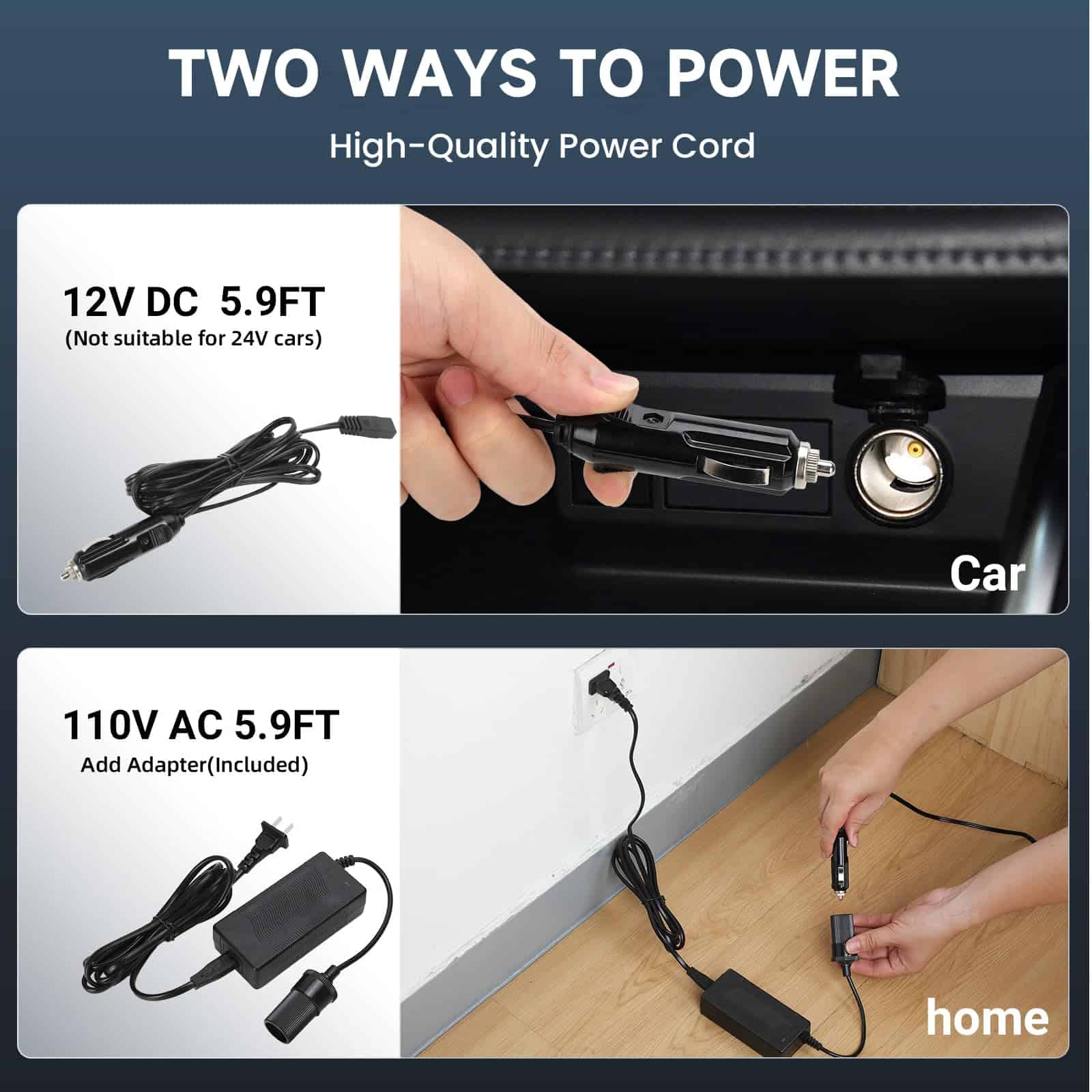 Nevera de Coche PUNEDA 12V Cooler/Warmer 8 Cuartos (9L) - Imagen 5