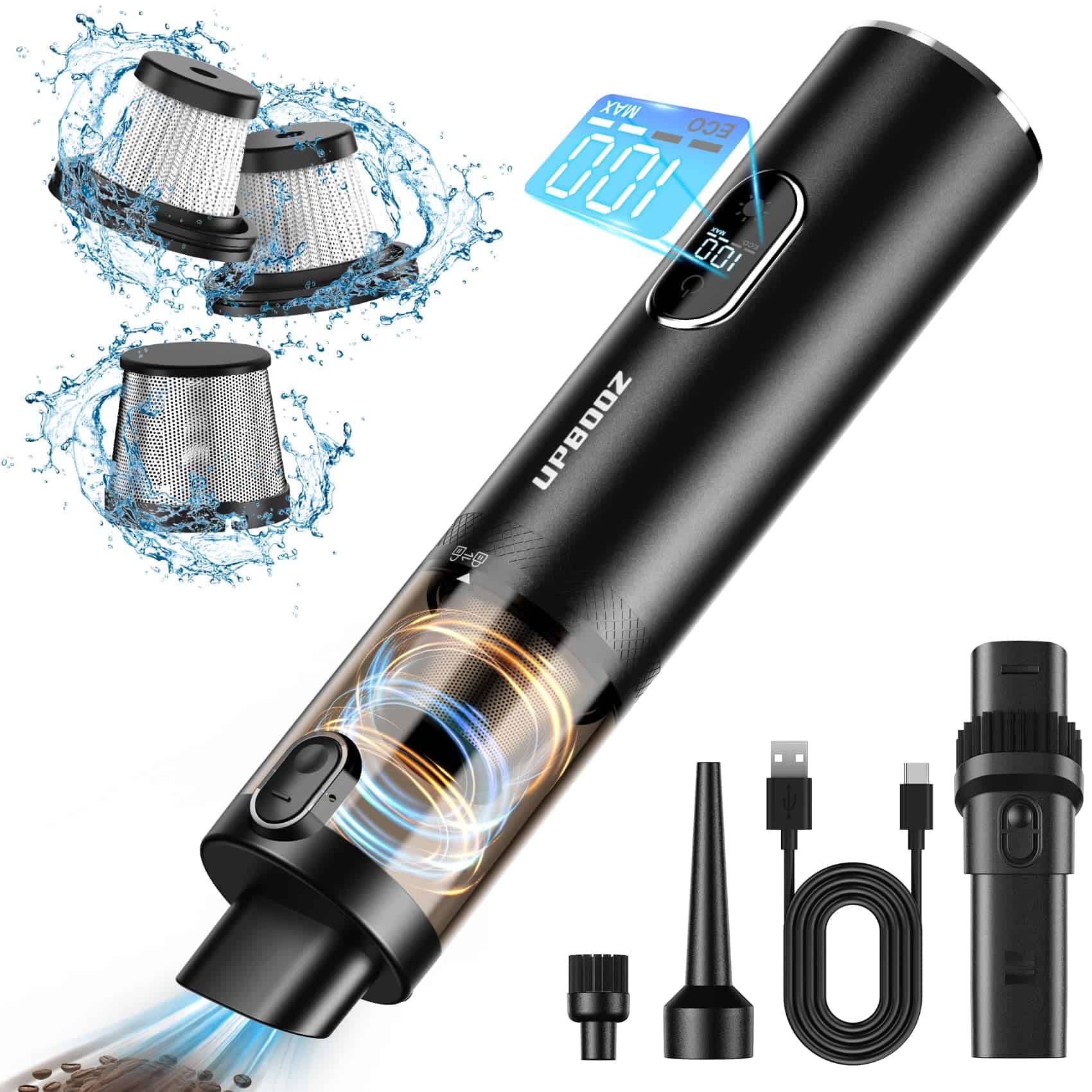 Aspiradora de Mano Inalámbrica, Upbooz Aspiradora Portátil