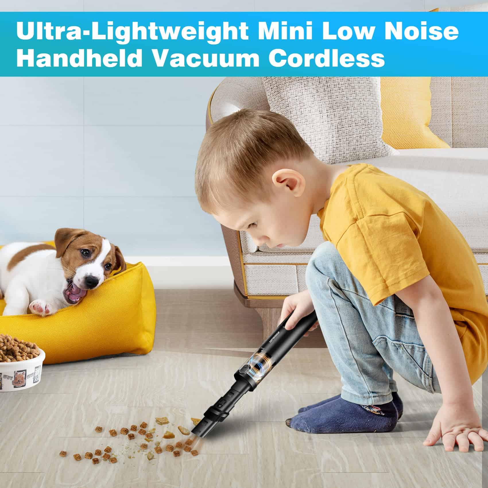 Aspiradora de Mano Inalámbrica, Upbooz Aspiradora Portátil - Imagen 5