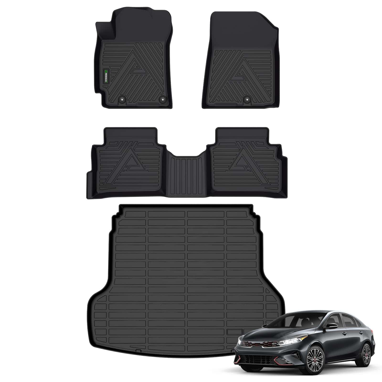 Tapetes para piso y protector de maletero ANBINGO para Kia