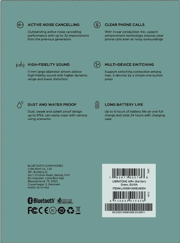 Audífonos inalámbricos Libratone AIR+ 3 -Verde - Imagen 11