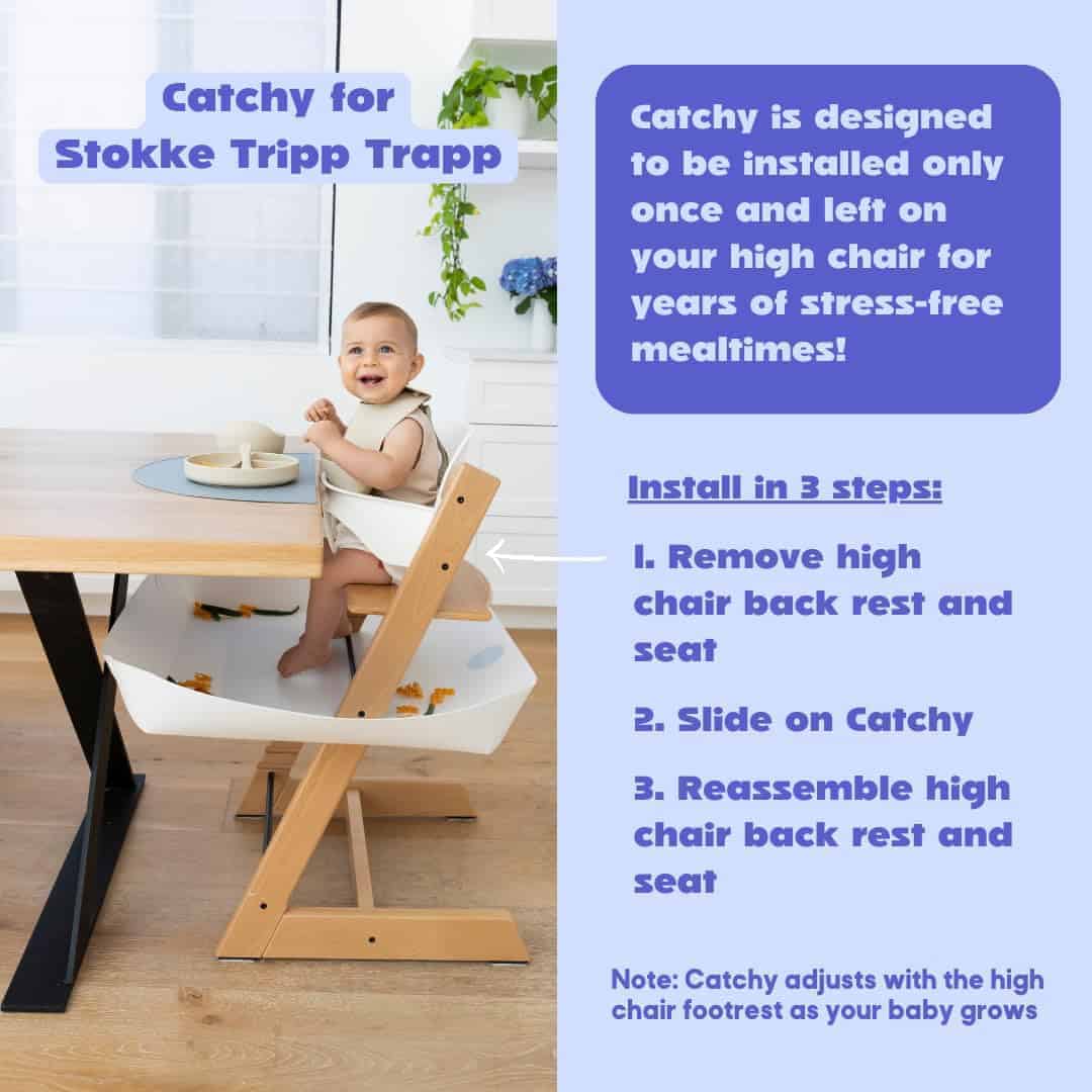 CATCHY - Food Catcher - Compatible con Stokke Tripp Trapp - Imagen 6