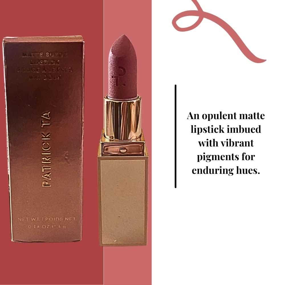 PATRICK TA Major Headlines Matte Suede Lipstick Flushed - Imagen 3