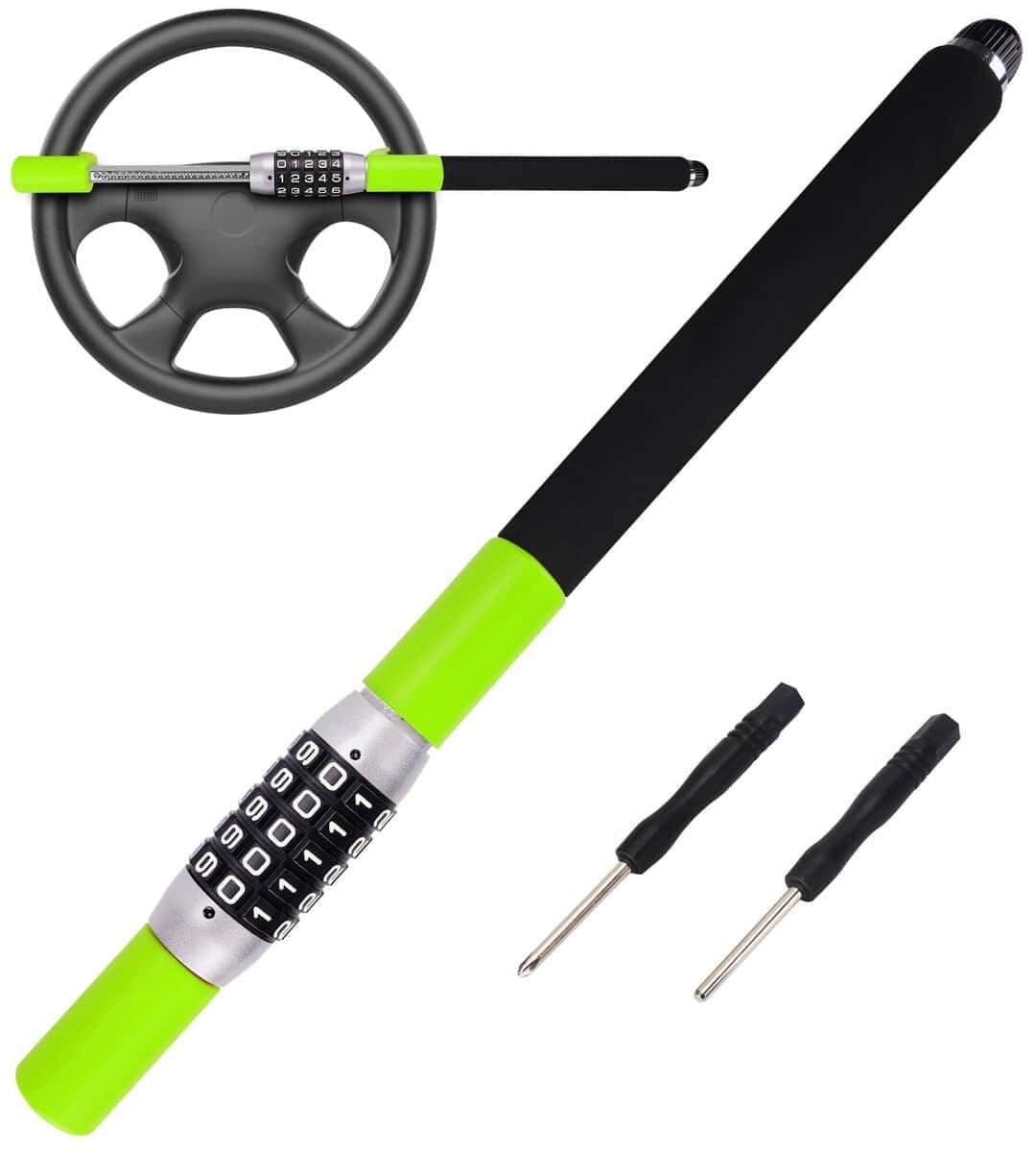 Bloqueo de volante Tevlaphee, Bloqueo de -Verde